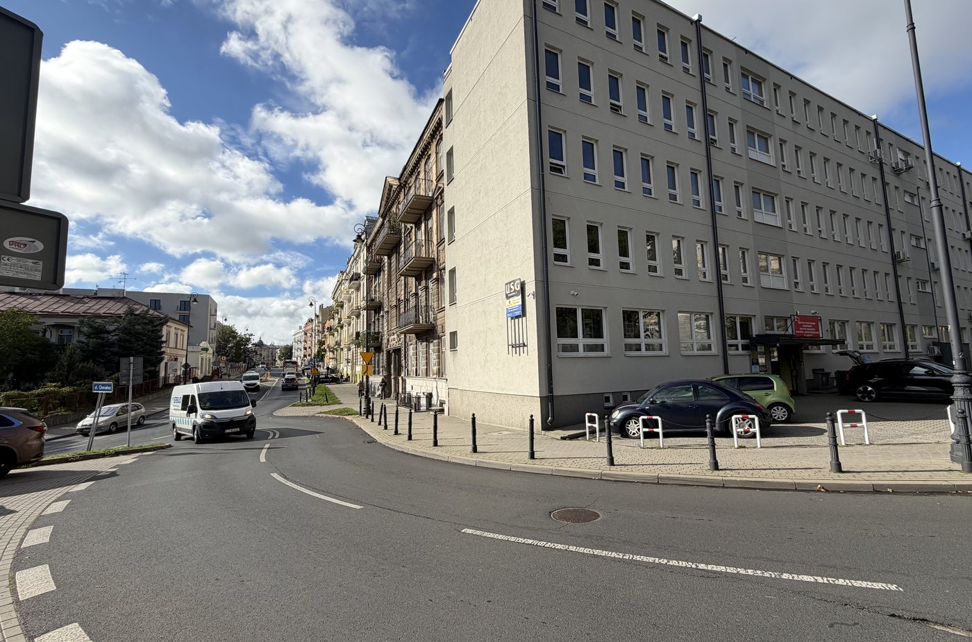 Ulica przy gabinecie USG w centrum Lublina